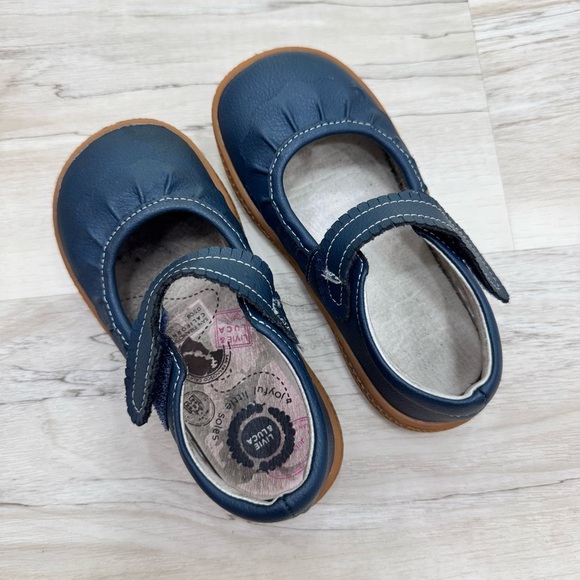 Livie & Luca Navy Blue Kids Shoes Strap comfortable size 9 - Picture 6 of 7